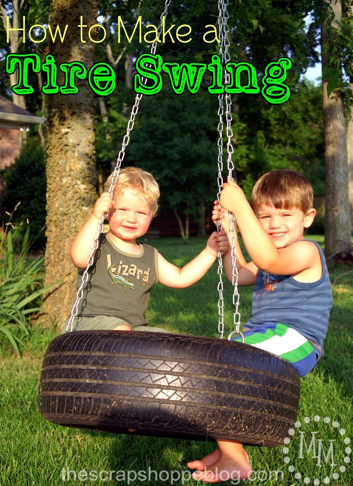 how to make tire swing
