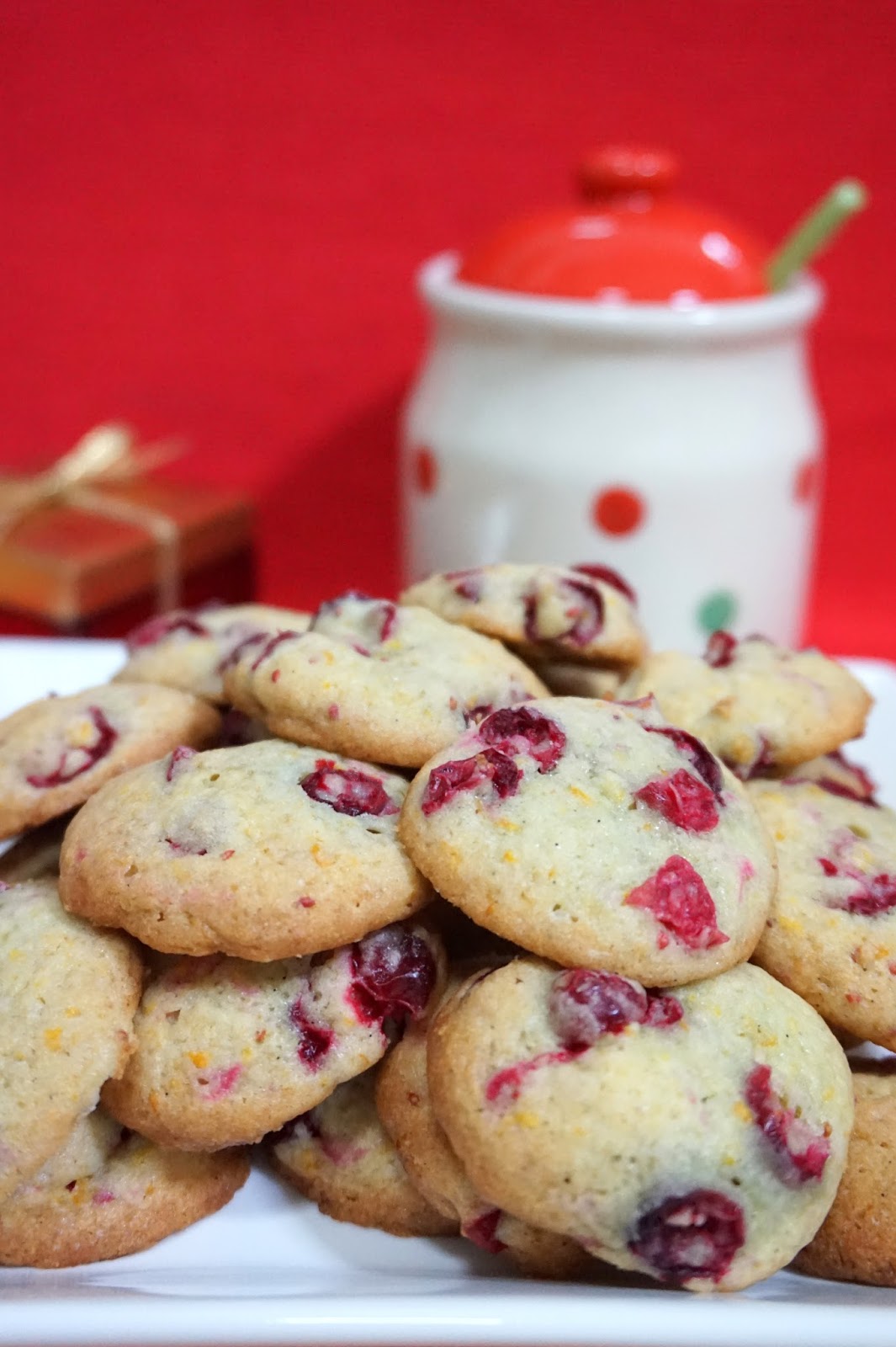 Orange Cranberry Cookies - Sherbakes