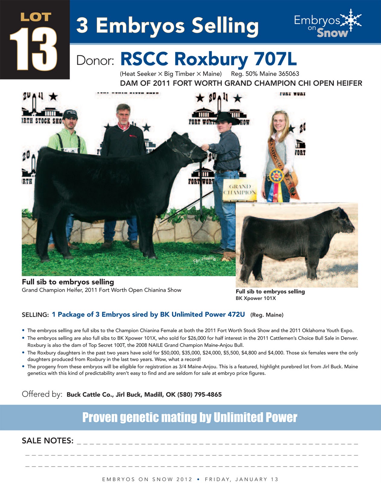 Buck Cattle Co. Blog Check out the Buck Cattle Co. lots in the Embryos