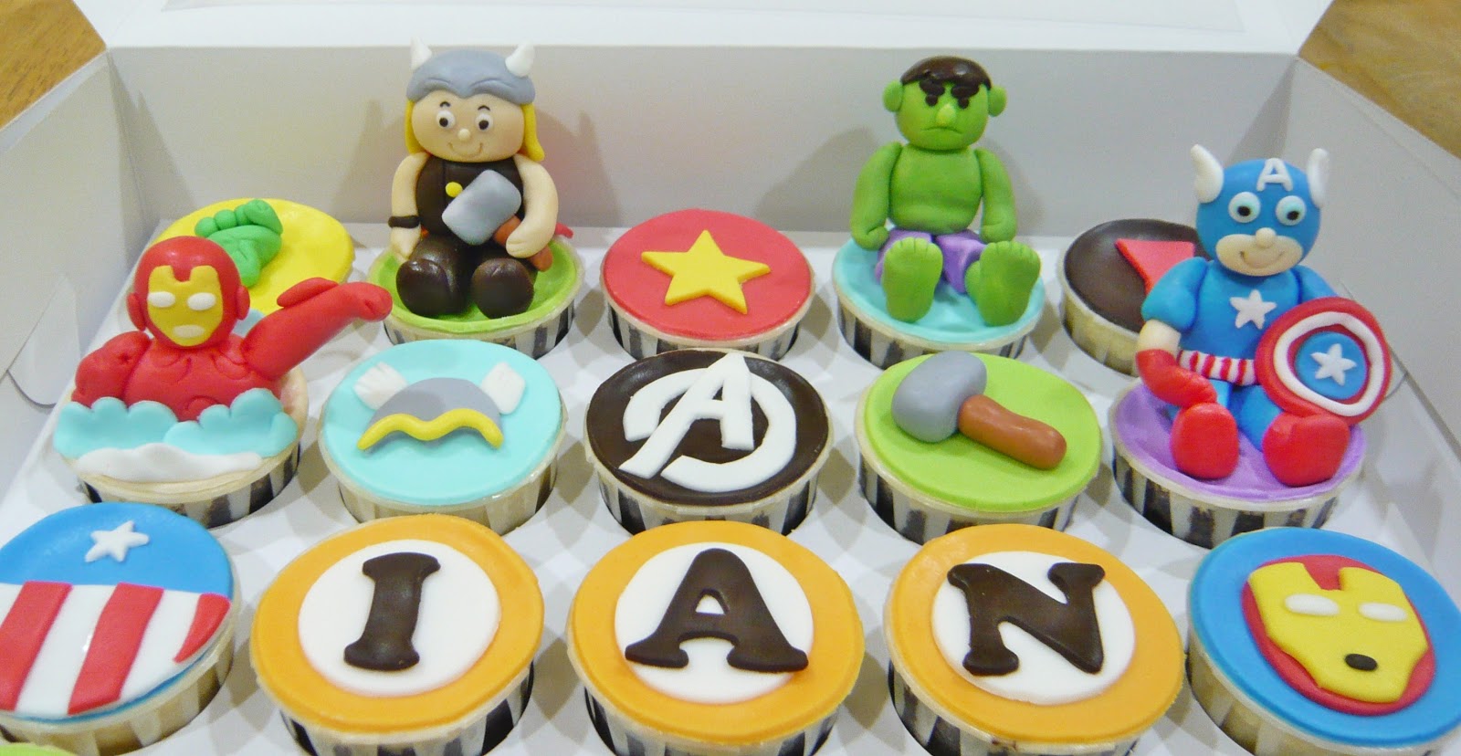 Jenn Cupcakes & Muffins Avengers Cupcakes