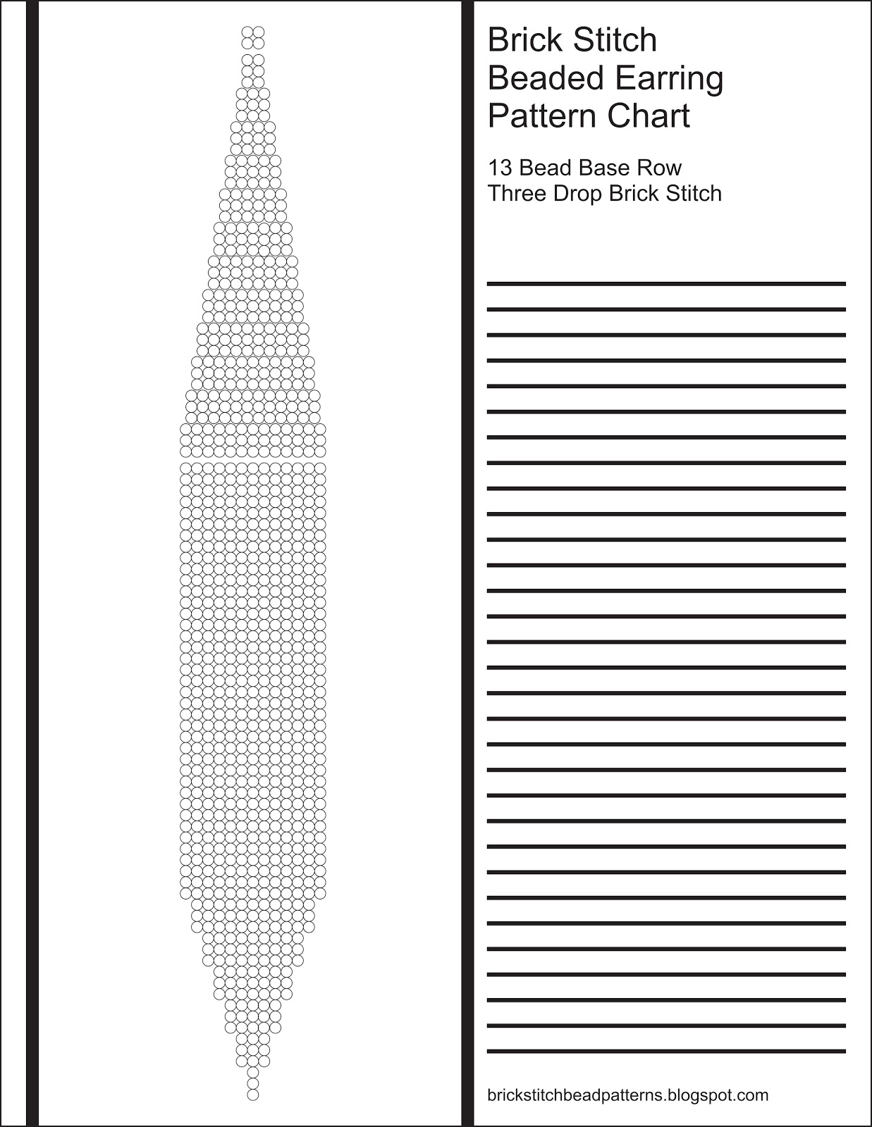 Mm Bead Chart Printable