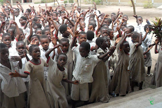 Bambini della scuola della missione di Atchanvé, Togo, Africa