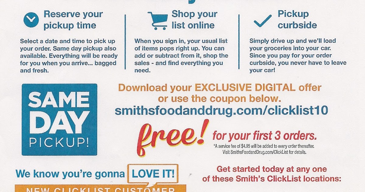 Mom Knows Best Smiths Food And Drug ClickList Coupons
