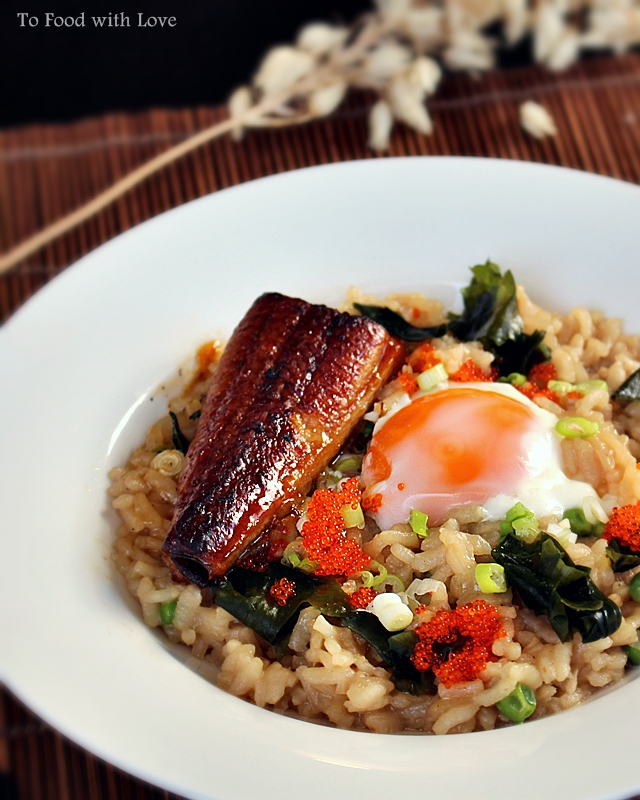 To Food with Love: Japanese-style Risotto with Roasted Eel