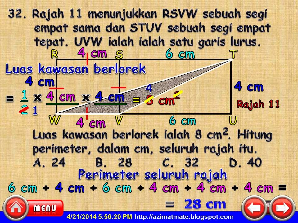 AZIMAT MATEMATIK KEMAHIRAN BERFIKIR ARAS SEDERHANA (BUKAN TINGGI)