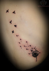 tattoo dandelion flying tattoos birds bird designs blowing quotes away flower flowers neck into blow classic seeds dandelions seed wishes