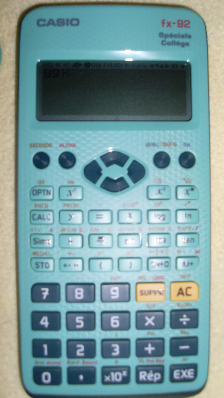 CALCULATRICE SCIENTIFIQUE COLLÈGE FX92 SPECIALE COLLEGE - CASIO