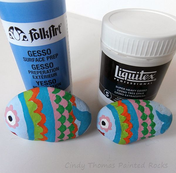 Painting Rock & Stone Animals, Nativity Sets & More: Is Gesso a Good Primer  for Painted Rocks?