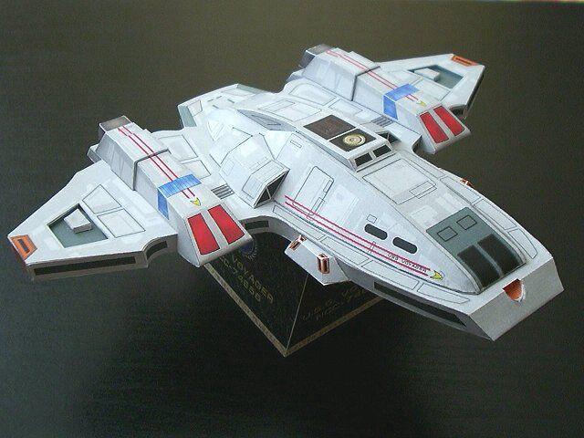 Star Trek Voyager Areoshuttle Papercraft Tektonten Papercraft