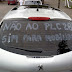 Motoristas de Uber realizam manifestação nesta manhã (30/10) em Blumenau