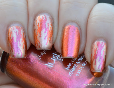 Sally Hansen Lava Shine with Flame Stamping