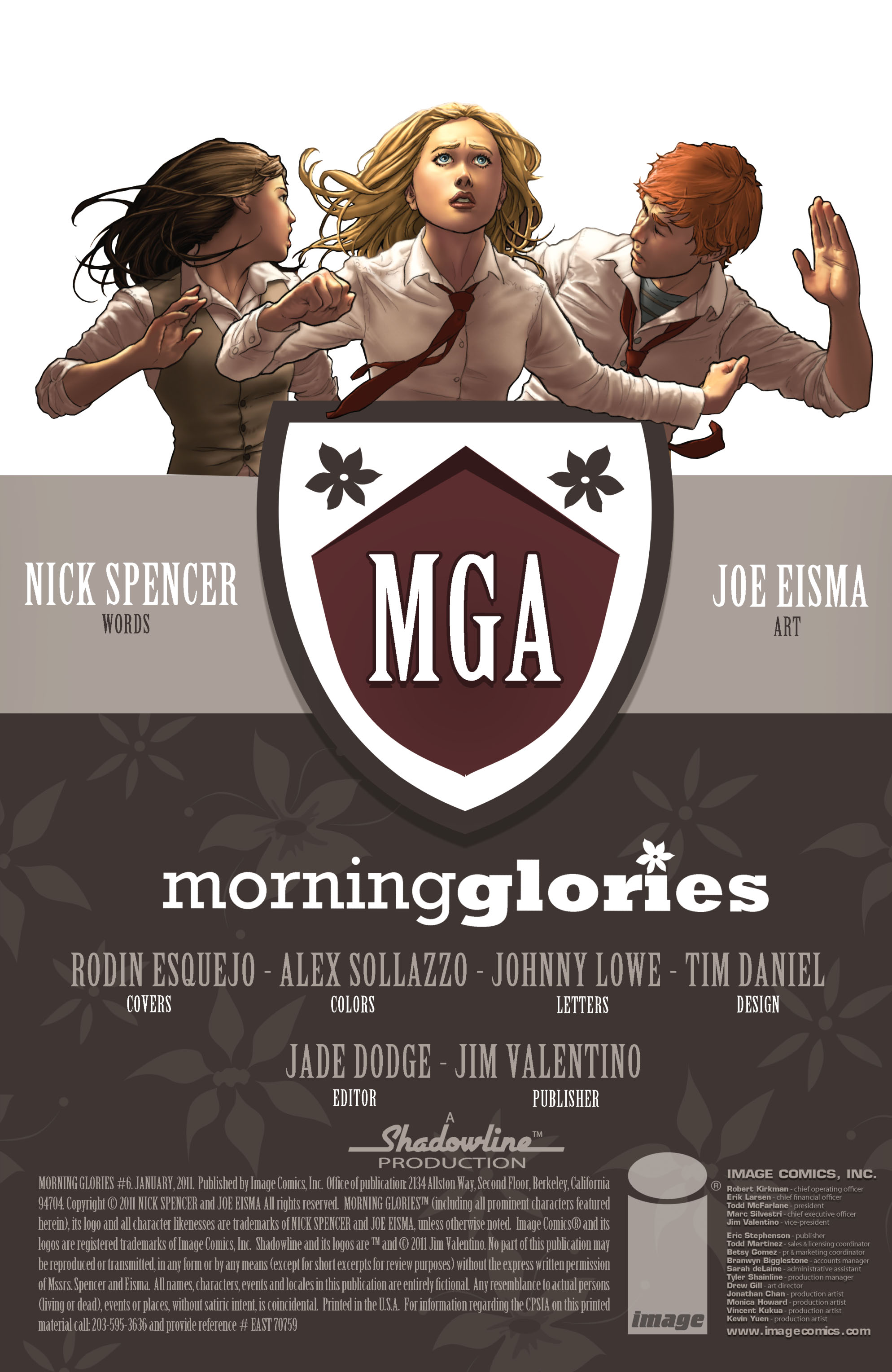 Read online Morning Glories comic -  Issue #6 - 2