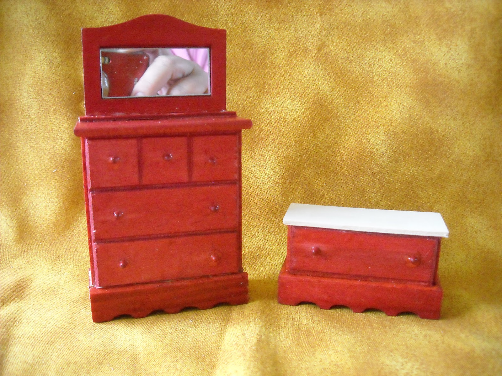 Old DaysOld Ways Dollar Store Dollhouse Furniture 5The Dresser