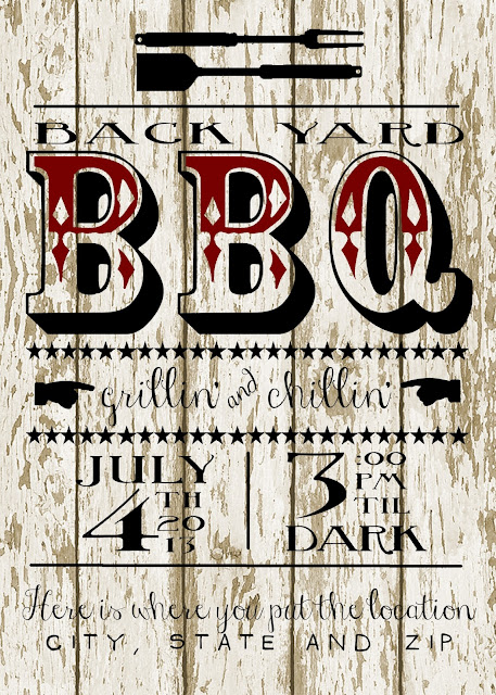 Back Yard BBQ Party Invitation Back Yard BBQ Party Invitation {free printable} at /