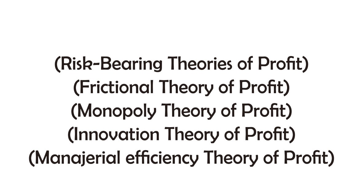 risk bearing theory of profit Nabraj lama risk bearing theory of profits: the risk bearing theory of profit was developed by fb hawley in 1907 ad. risk bearing theory of profit Nabraj lama risk bearing theory of profits: the risk bearing theory of profit was developed by fb hawley in 1907 ad.