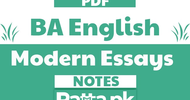 Modern essays ba part 2 pdf image