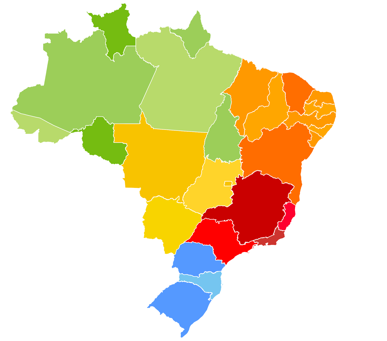 Mapa Geográfico do Brasil - Doc Press™