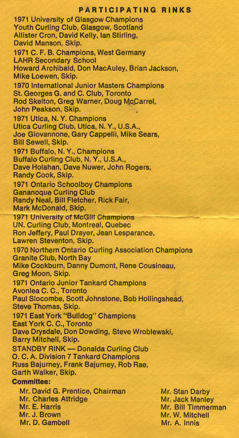 Curling History The Origins of World Junior Curling