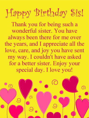 175+ Best Happy Birthday to Sister Messages, Greetings, Quotes & Wishes ...