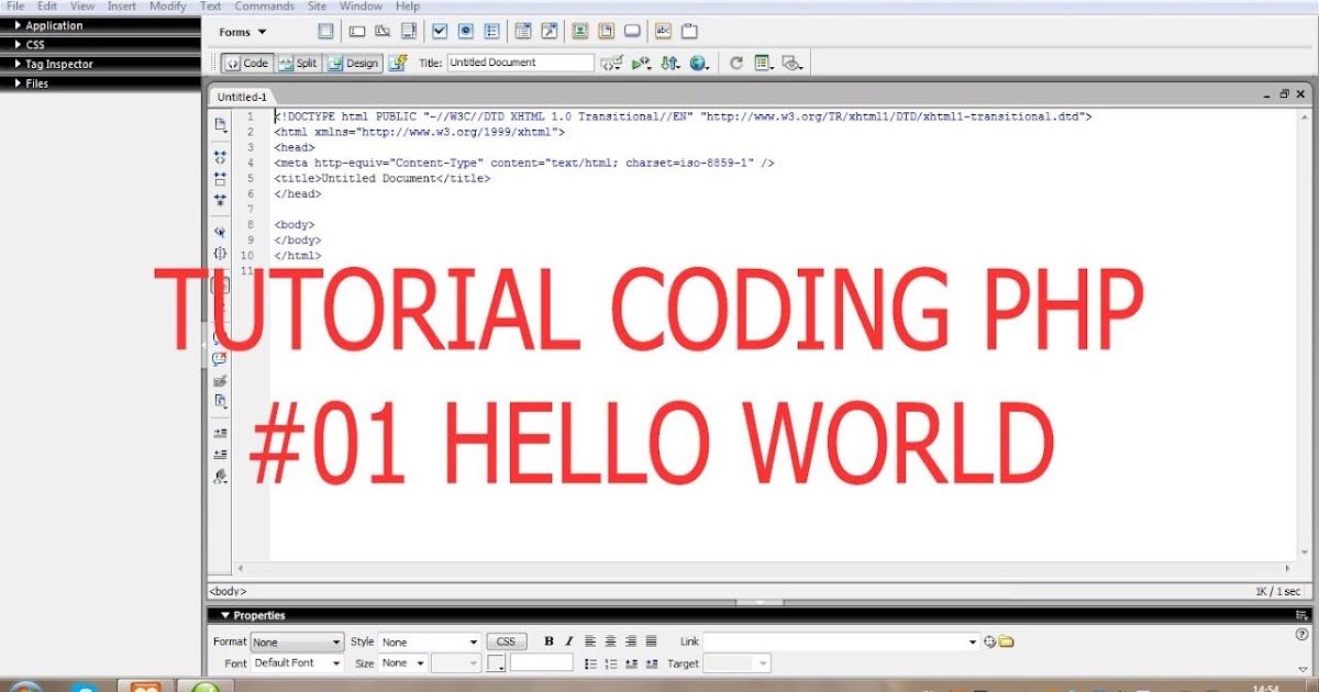 Tutorial Coding PHP #01 Hello World