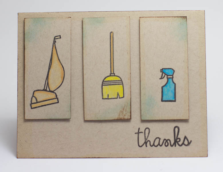 Homemade Cards by Erin Cleaning Thanks