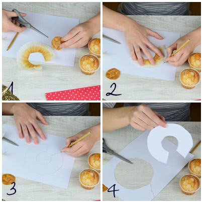 cómo hacer wrapper con el envoltorio de la magdalena o capsula de cupcake- cápsula cupcake