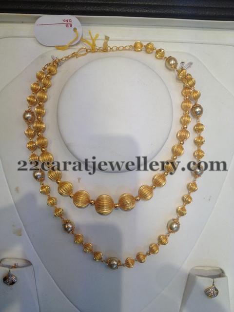 Simple Gold Beads Sets Only 6 Grams - Jewellery Designs