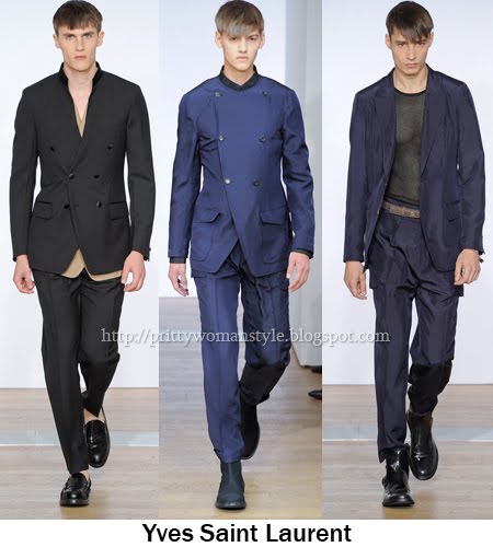 Yves Saint Laurent мъжки костюми 2012