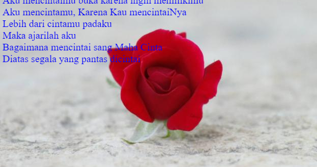 Puisi Cinta Kepada Allah Dan Rasul - Pantun Cinta