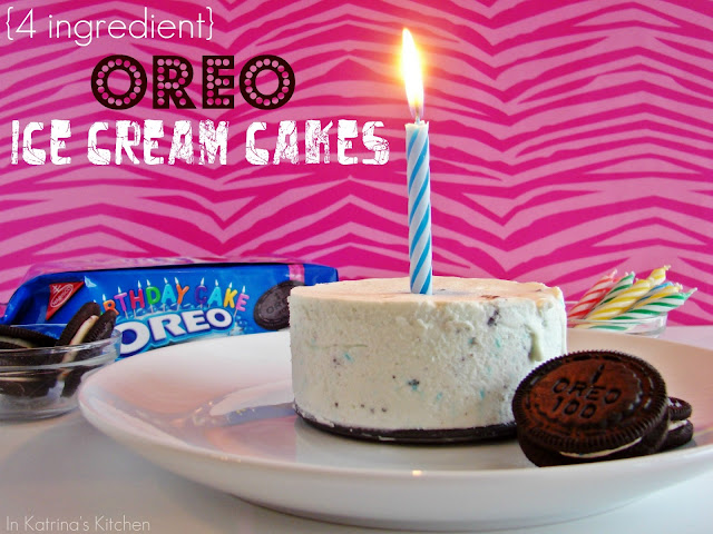 Oreo Ice Cream Cakes -no ice cream maker needed- @katrinaskitchen