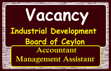 Vacancy : Industrial Development Board of Ceylon