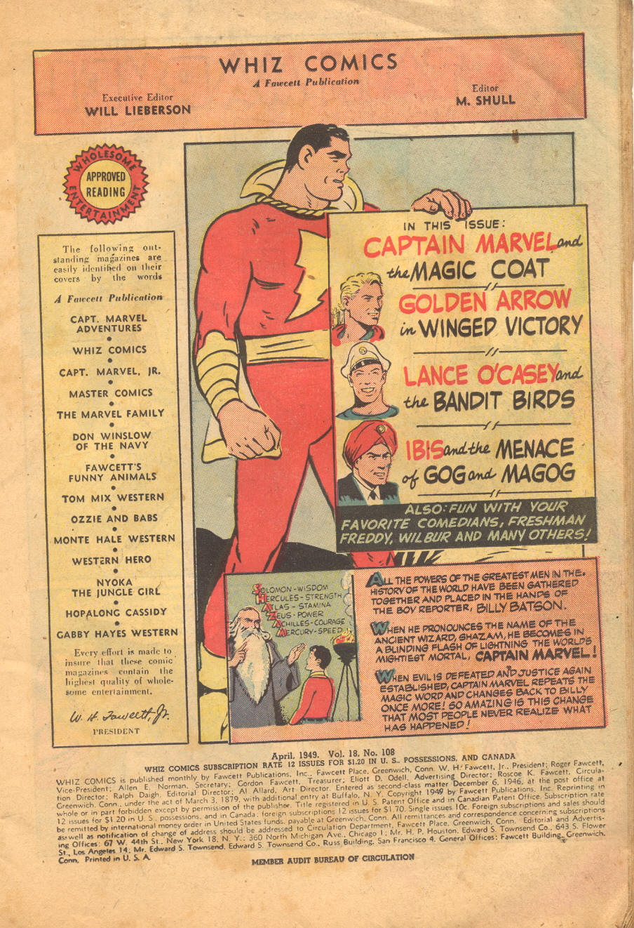 Read online WHIZ Comics comic -  Issue #108 - 3