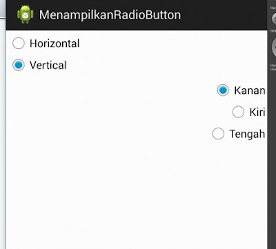 Tutorial Android 6 - Cara Membuat Radio Button