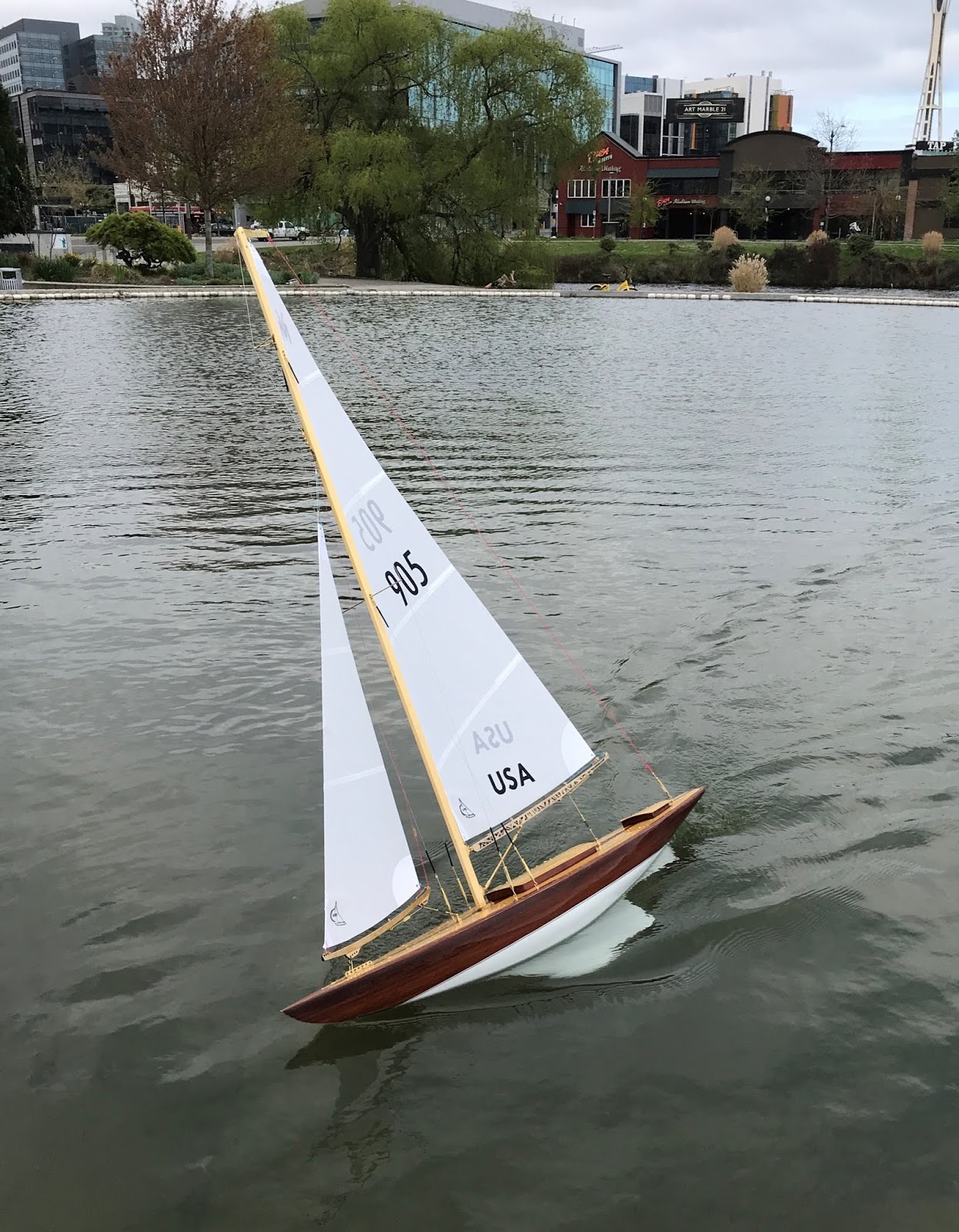 rc sailboat making