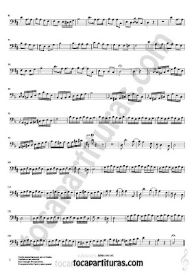  Czardas Sheet Music on Bass Clef for Trombone, Cello Bassoon Euphonium... Classical Music Score