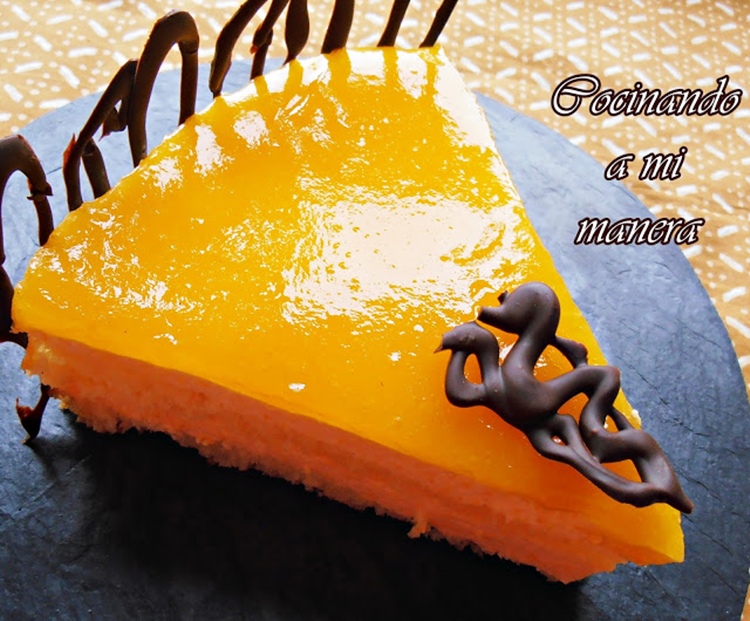 tarta melocotón queso