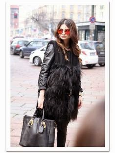 ¿Cómo llevar los abrigos de pelo sintético?