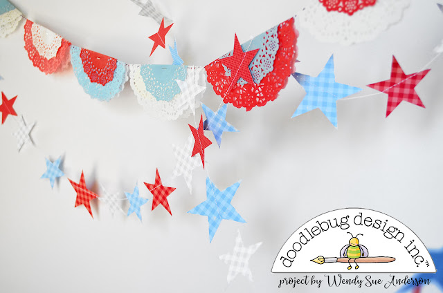 4th of July "Pinterest Inspired" projects by Wendy Sue Anderson for Doodlebug Design