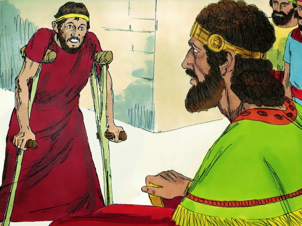 Escola Dominical Infantil Visuais O rei Davi e Mefibosete