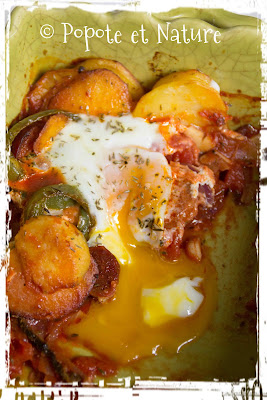 Oeufs à la flamenca © Popote et Nature
