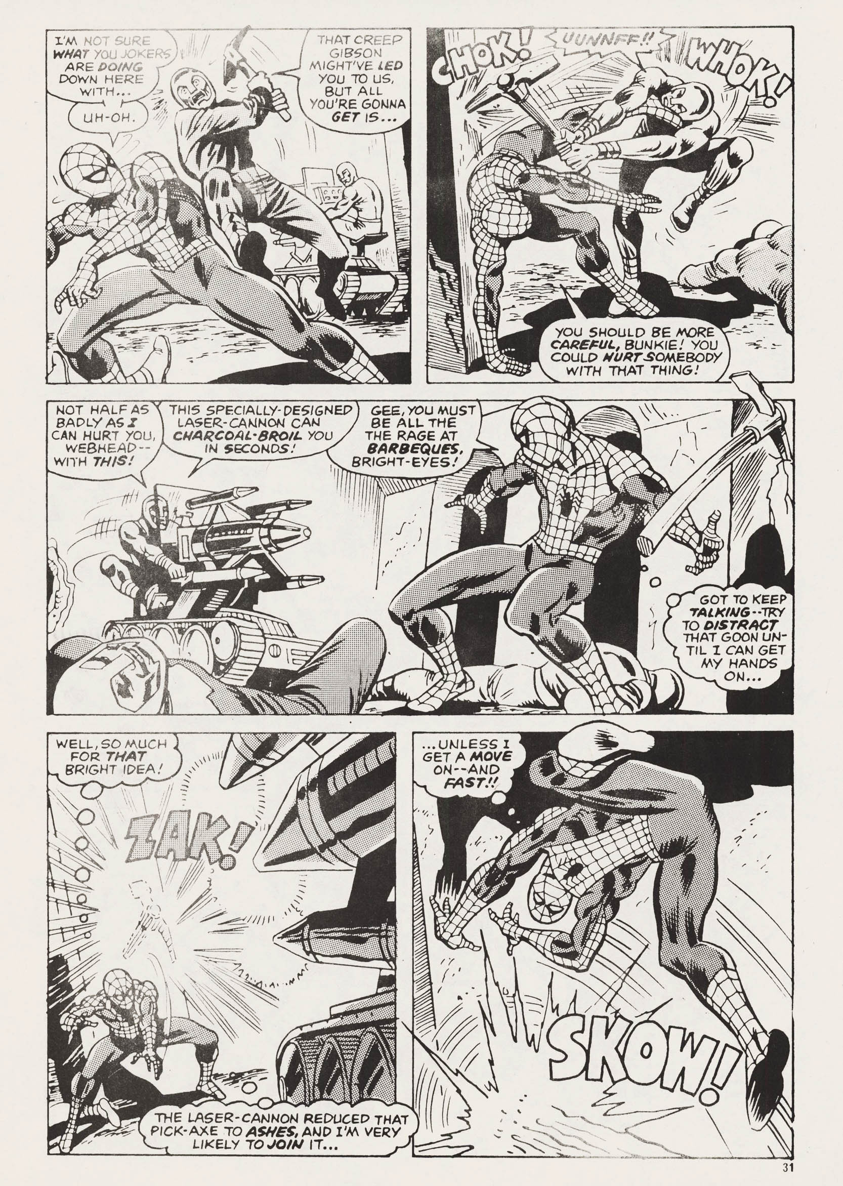 Read online Super Spider-Man and Captain Britain comic -  Issue #248 - 31