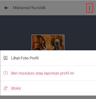 beri masukan atau laporkan profil