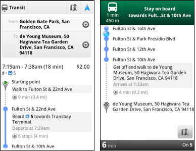 Transit Navigation