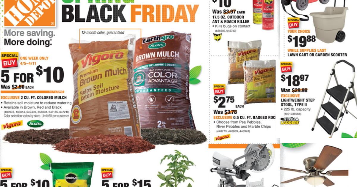HUGE Home Depot Spring Black Friday Sale: Scotts Earthgro 2 cu. ft