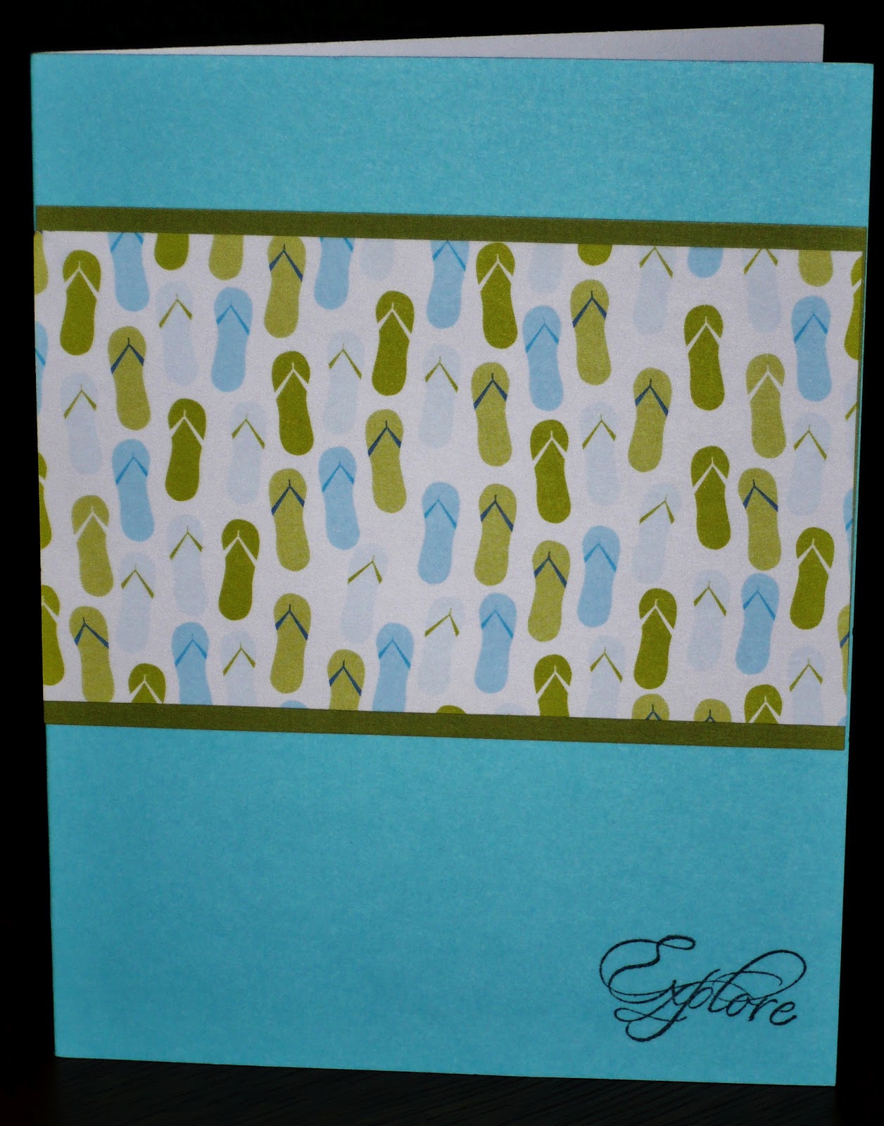 stamping muses: Impression Obsession "Explore" Card