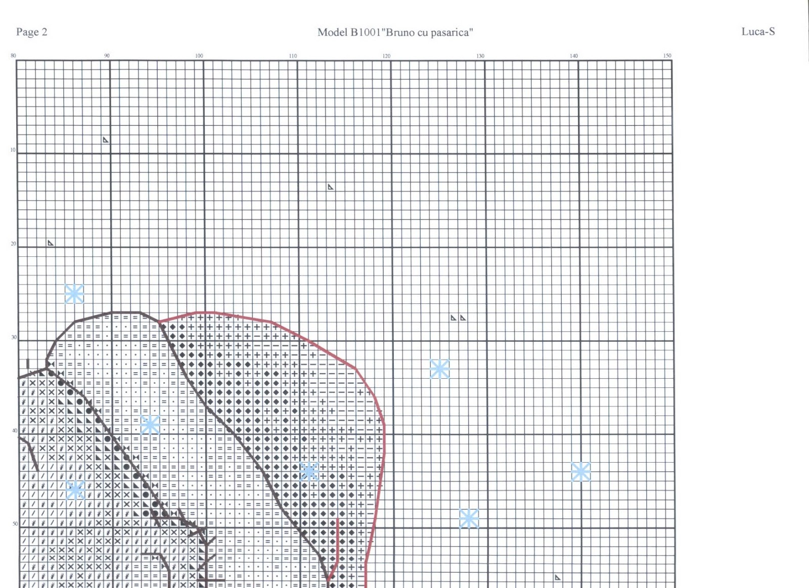 Luca s схема вышивки. Мишка Бруно Lucas вышивка Хэллоуин.