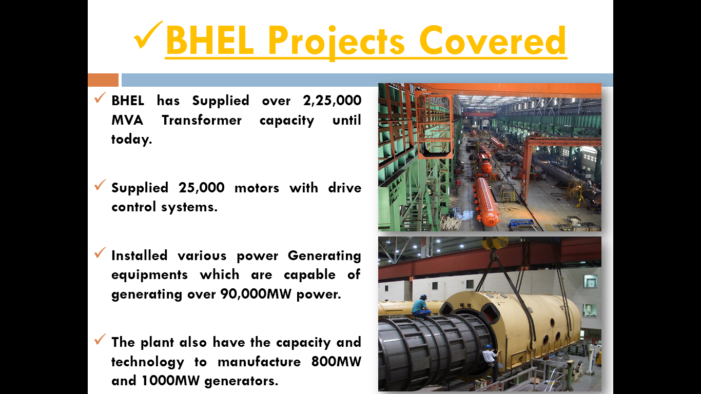 Presentation on BHEL,Hyderabad BHEL World