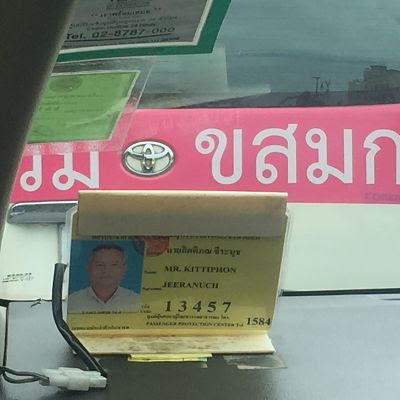 Tailandia. Bangkok. Taxista.