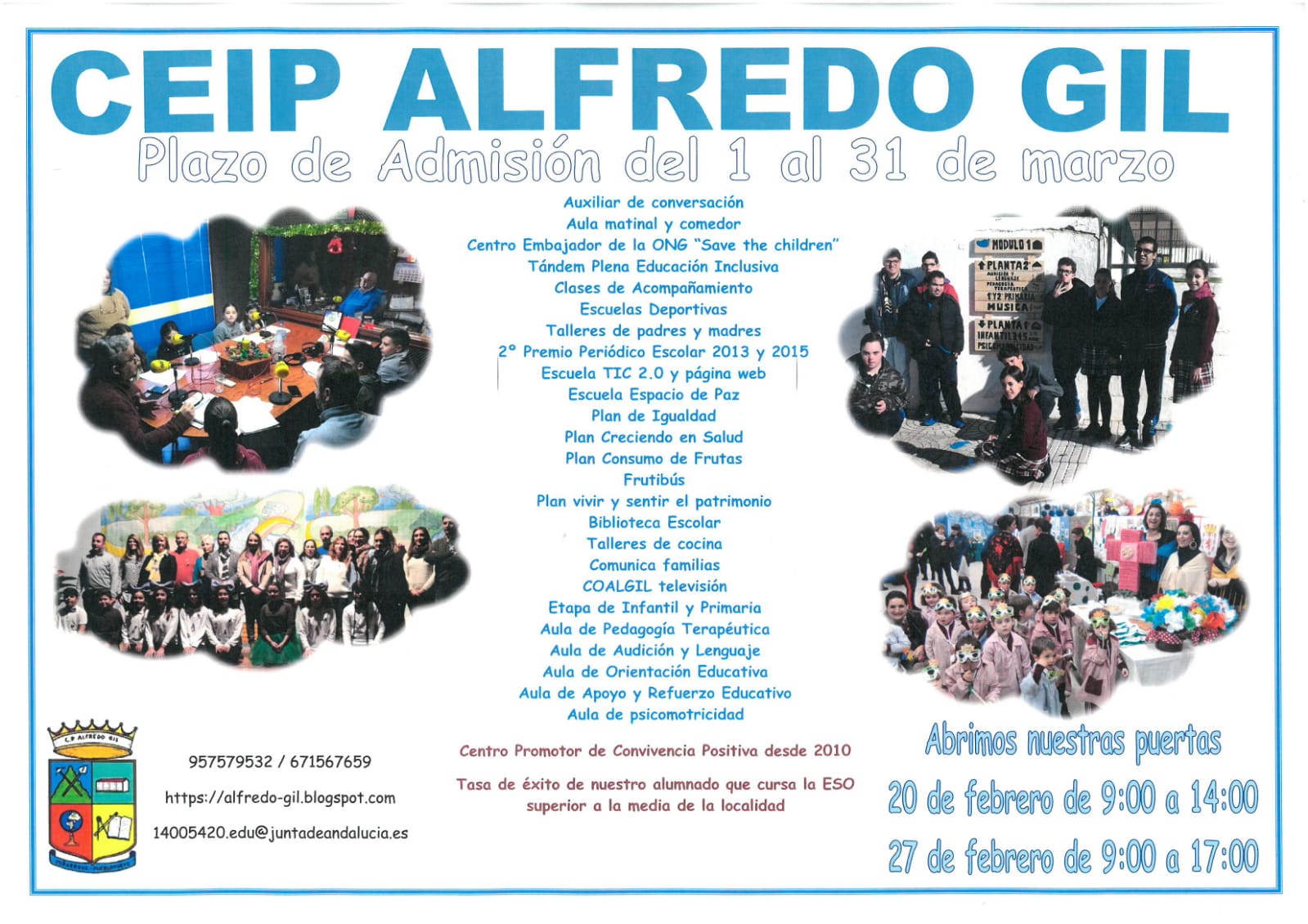 CEIP. Alfredo Gil Admisión CEIP Alfredo Gil