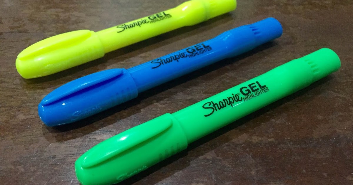 Kate's Compendium Sharpie Gel No Bleed Highlighter